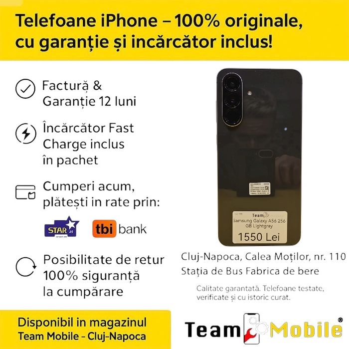 Samsung Galaxy A56 256GB Lightgray