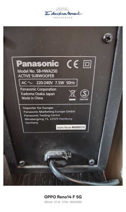 Panasonic SC-HTB250 sistem Audio Home Cinema