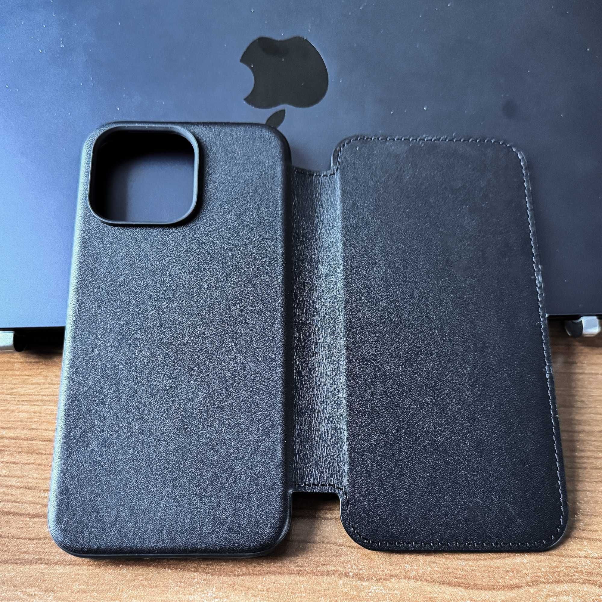 Нов Kaлъф от ЕСТЕСТВЕНА кожа Nomad Leather Folio за iPhone 15 Pro Max