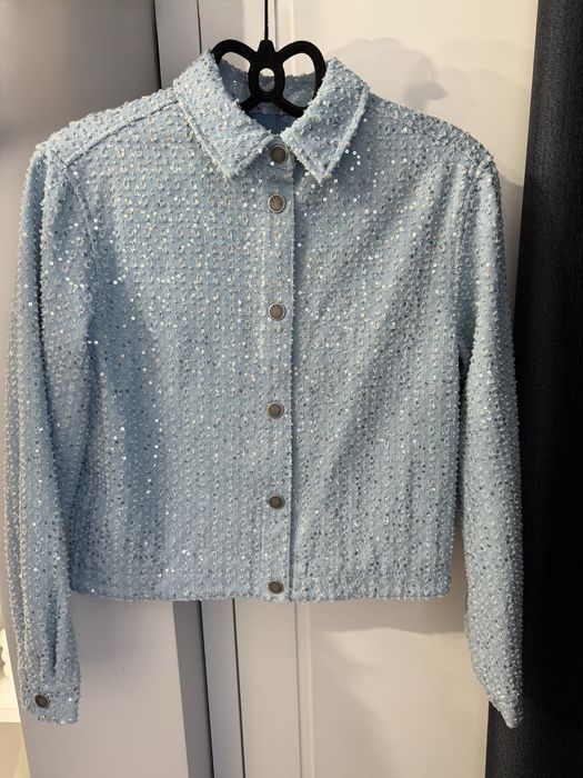 Дънково яке с пайети