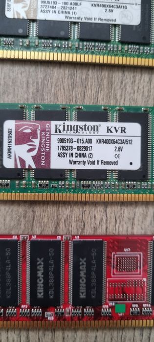 RAM PC DDR 512Gb / DDR1 1Gb