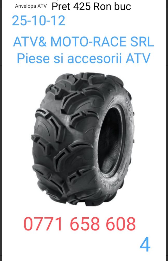 Anvelopa caiciuc atv orice dimensiune det la tel