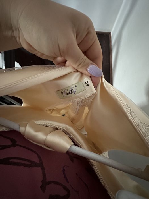 Rochie ocazie culoare crem