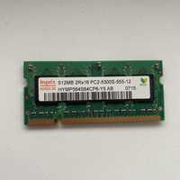 Memorie laptop RAM DDR2 SODIMM Hynix 512 MB 2Rx16 PC2 5300S 555 12