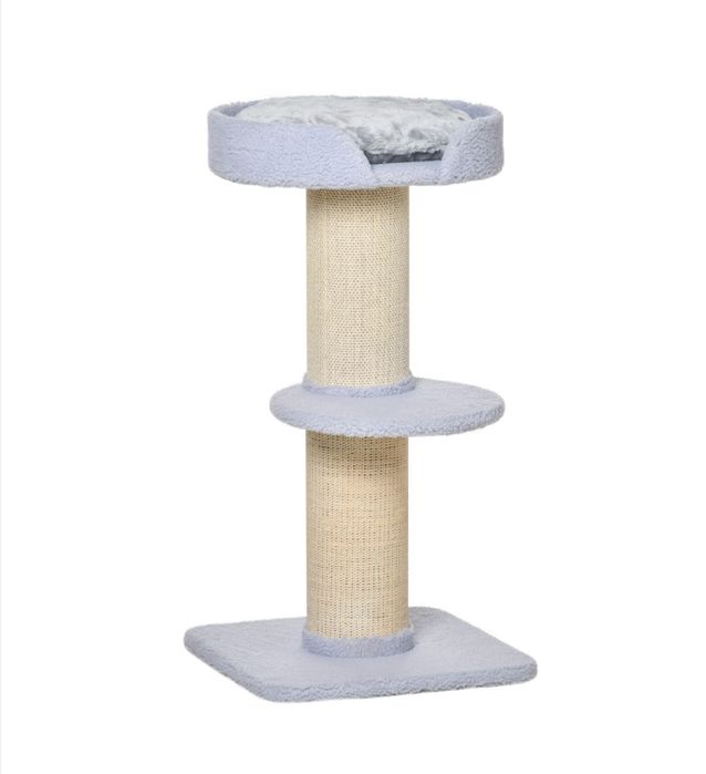 Котешка драскалка с легло PawHut