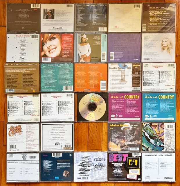 Lot CD orig country, blues, cuban music, soul: Jackson, Nelson, Hooker