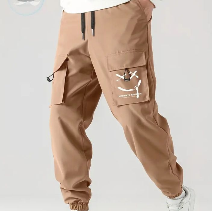 Брюки карго с модный узорам