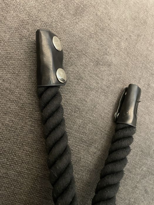 Кожена чанта клъч с въже