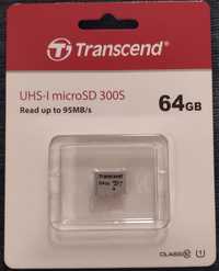 Оригинални SD карти Transcend 64 GB class 10