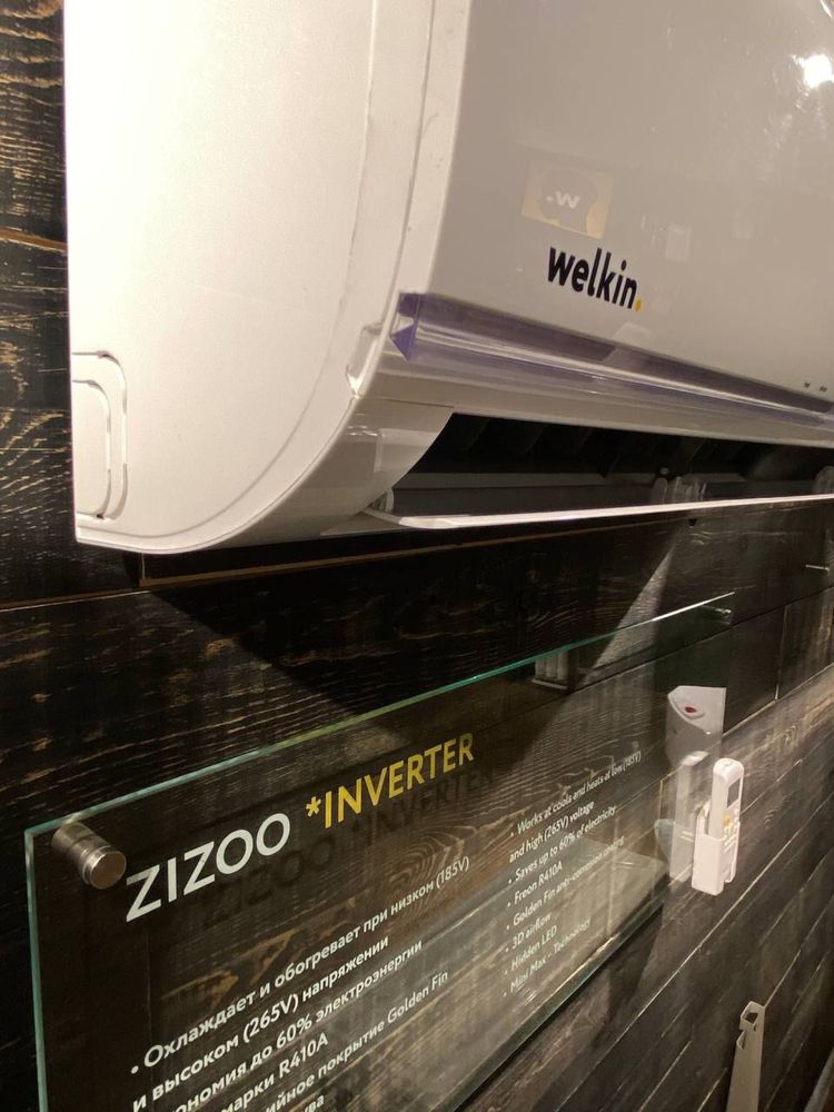 Кондиционер Welkin модель ZIZOO-9,000 Btu/ Инвертор/Low Voltage-135V