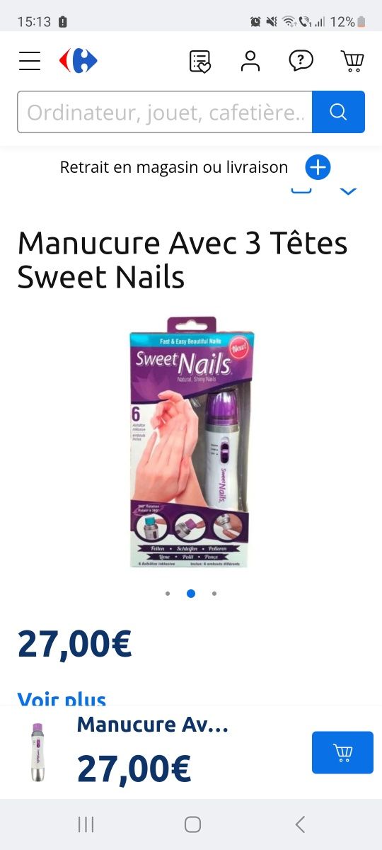 Set manichiura Sweet Nails ambalaj original