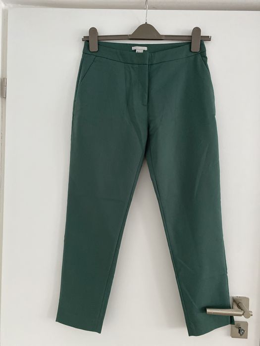 Pantaloni eleganti verde inchis marimea 36