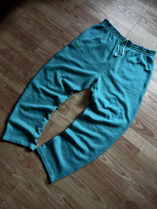 Pantaloni pants sweats joggers Columbia vintage baggy cotton turquois