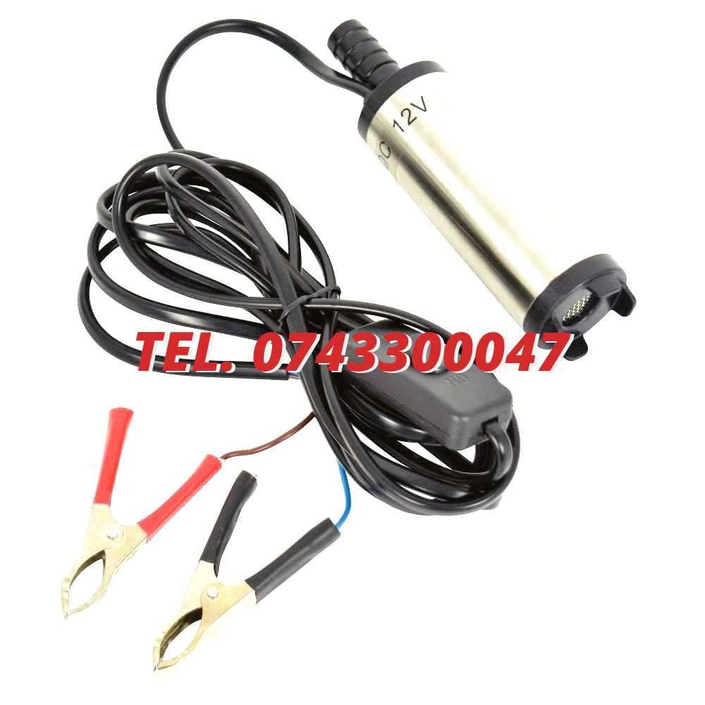 Pompa Transfer Lichid Submersibila Electrica 12v Ulei Carburant