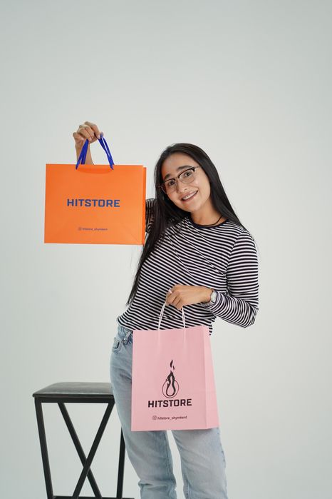 Пакеты с логотипом на заказ в Шымкент печать пакет крафт бумажный