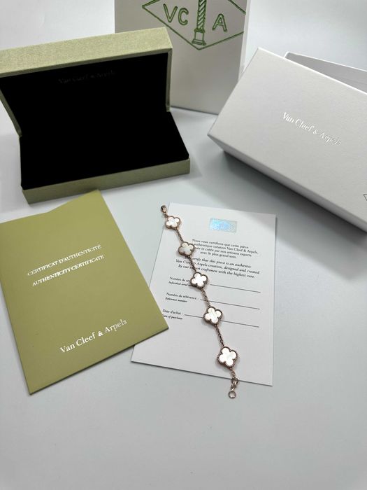 Bracelet Van Cleef & Arpels 5 motifs Rose Gold 750 Mother of Pearl