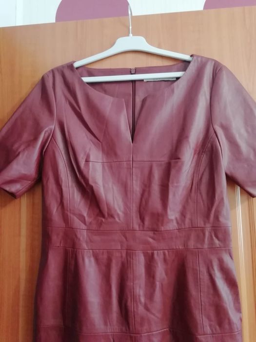 Rochie imitatie piele