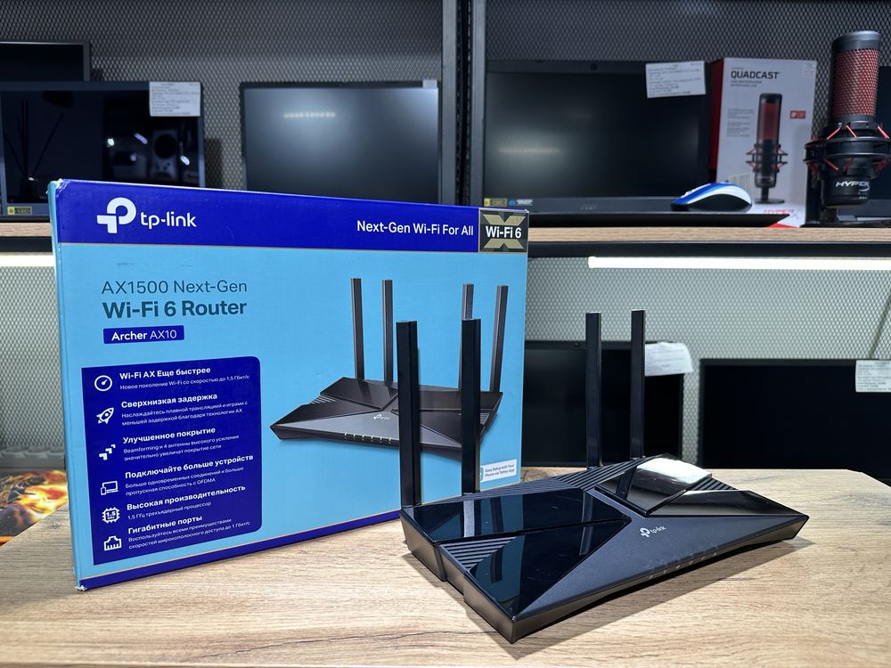 Wi-Fi роутер TP-Link Archer AX10, полный комплект, 9682/А10