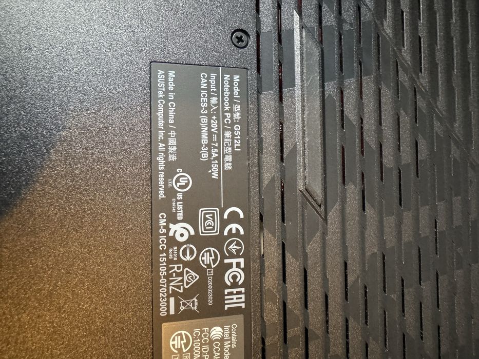 Asus Rog Strix 15, Intel i5 Nvidia GeForce Gtx 1650 Ti