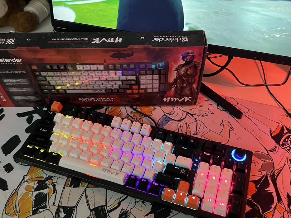 Клавиатура игровая Defender Hawk в идеальном состоянии