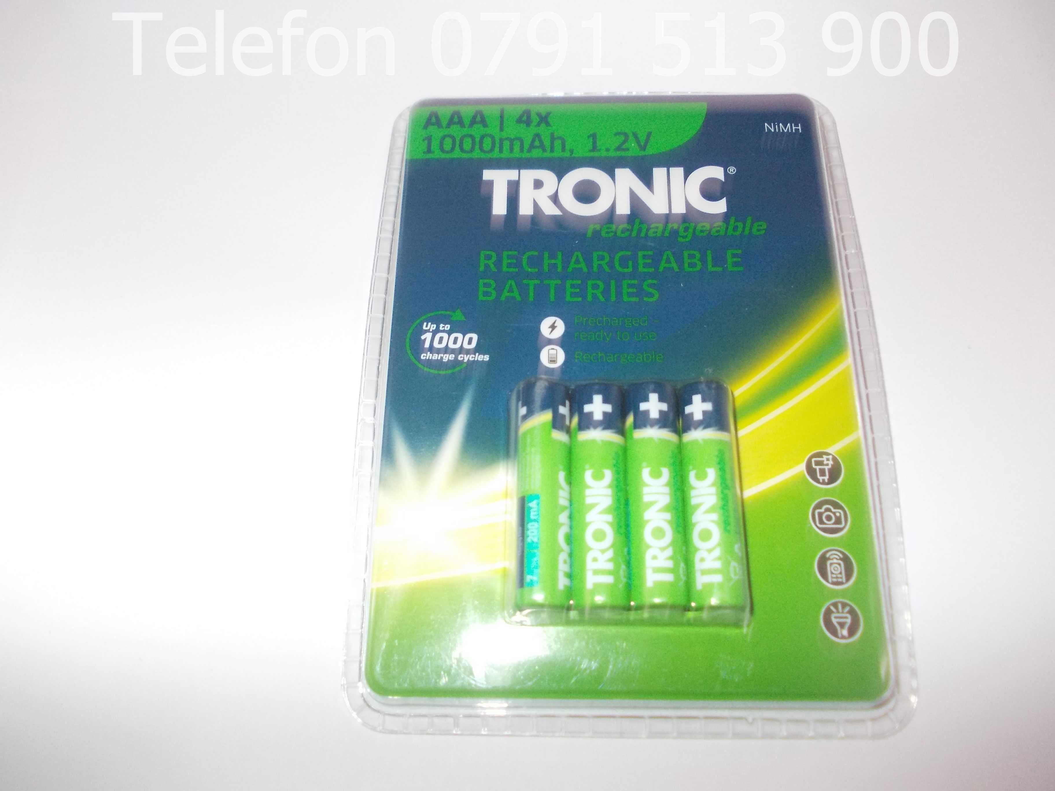 Set 4 acumulatori AA 2500mAh Tronic Germania baterii reincarcabile NOI