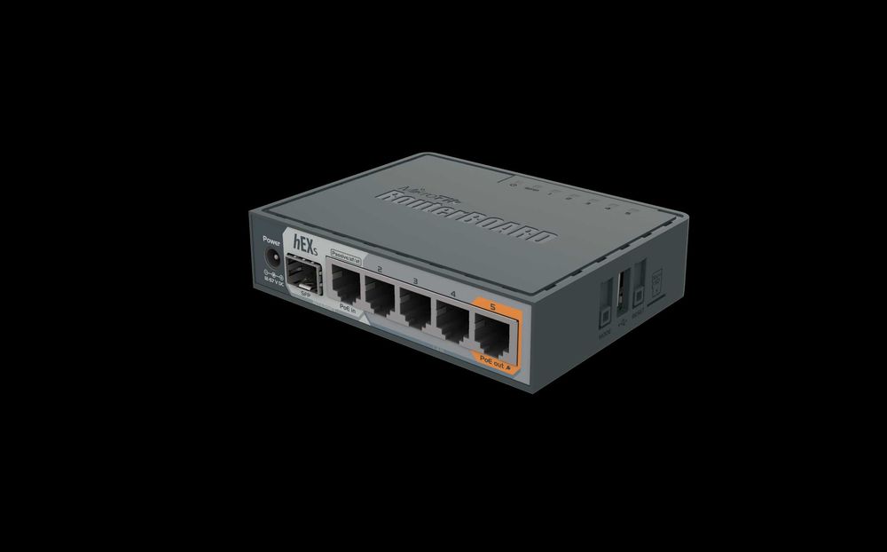 Маршрутизатор MikroTik 	 hEX S (RB760iGS)