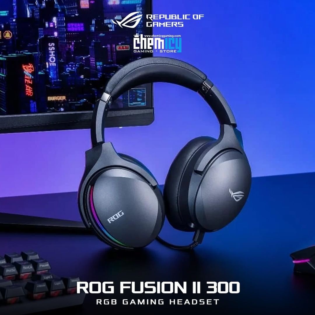 СКИДКА! RGB/7.1 Проводные Игровые Наушники Asus Rog Fusion 2 /300