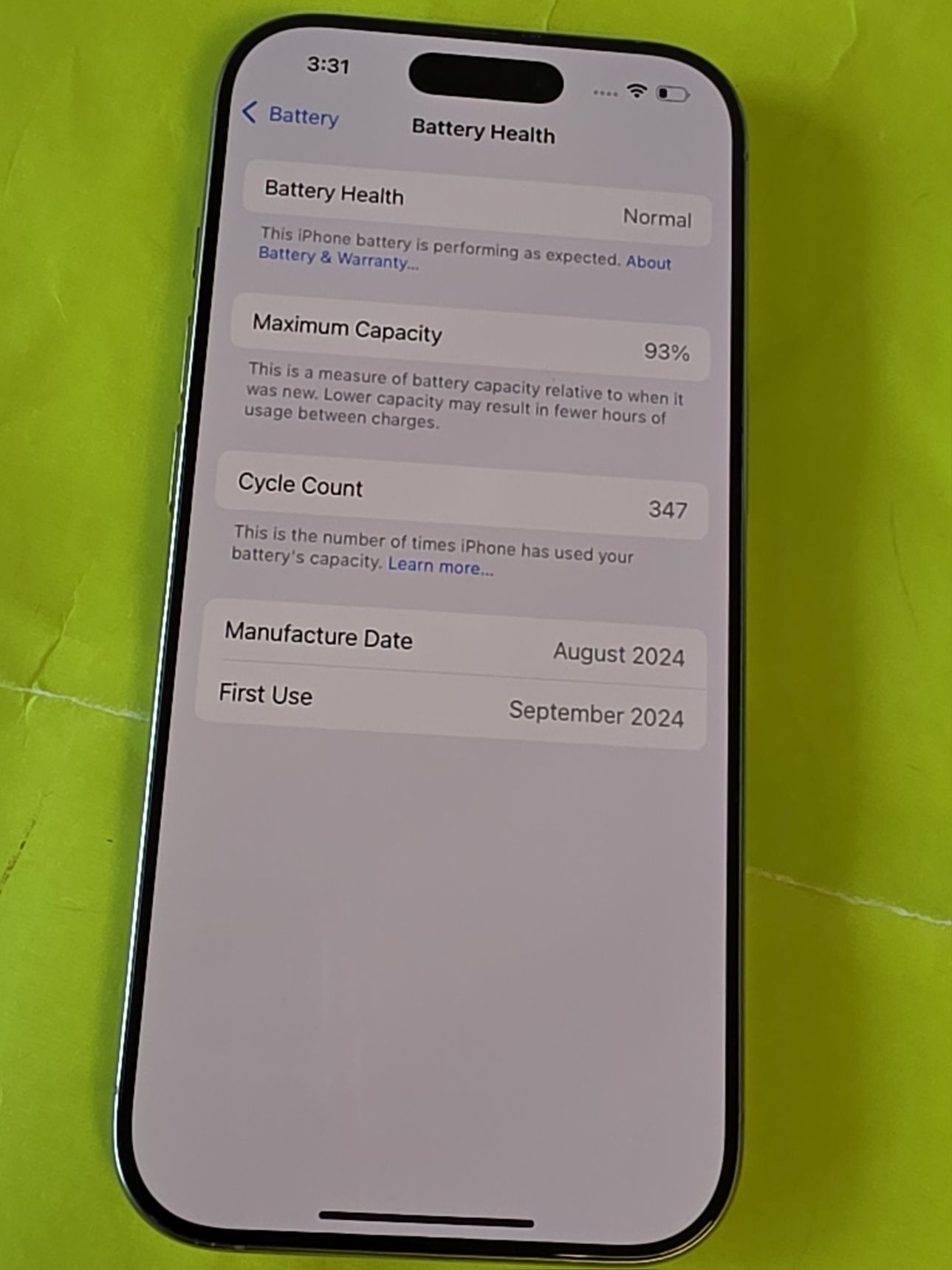 *** 93% КАТО НОВ 1TB iPhone 16 Pro Гаранция от Yettel 3г. до 2027 Natu