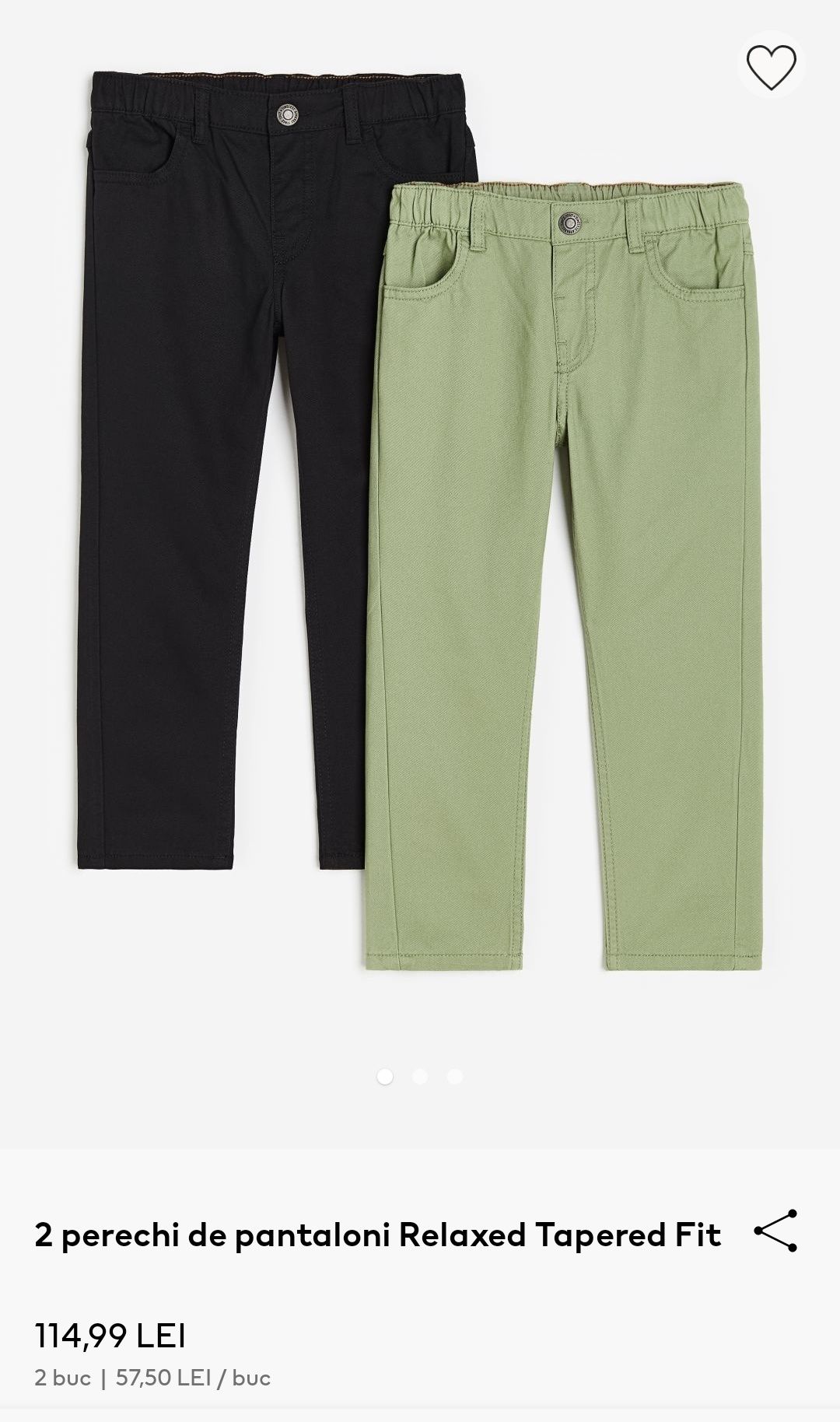 Pantaloni copii măsura 110, H&M