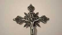 Crucifix / cruce metalică cu Isus