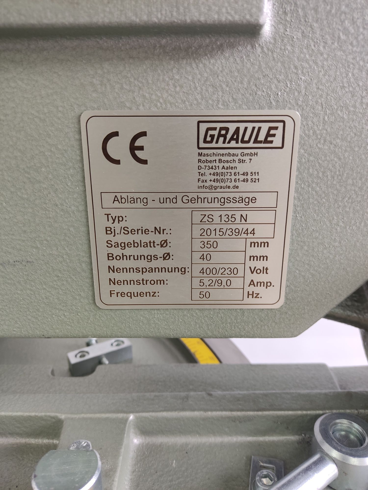 Циркуляр GRAULE ZS 135 N - Германия