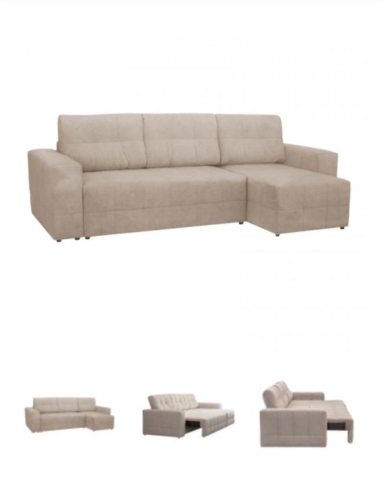 Диван бежевый уютный