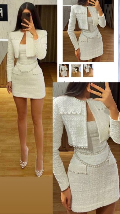 Дамски комплект букле с перли