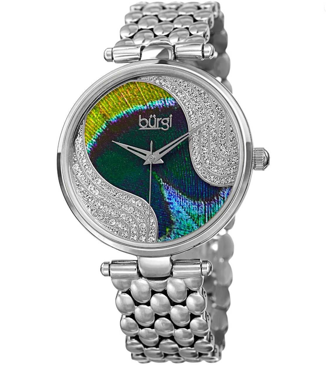 Часовник Burgi Painted Peacock Feather Bracelet – BUR162