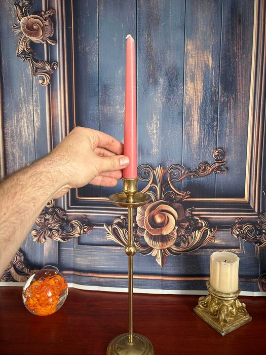 DN440 Sfesnic de bronz 31cm h 8 cm diametru 317g mare frumos