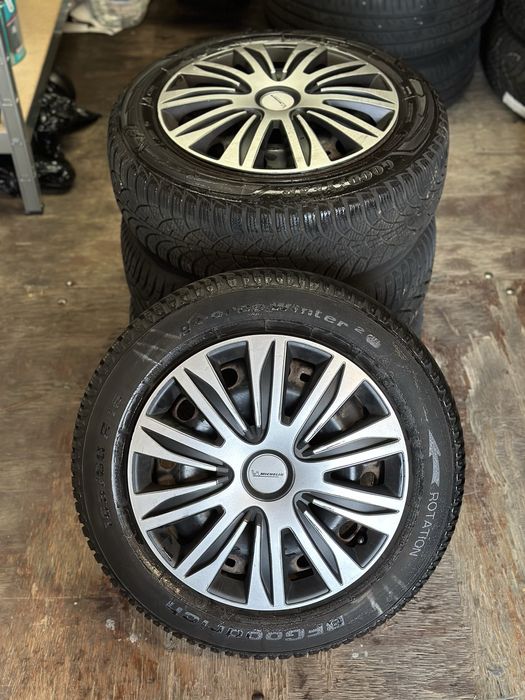 Jante 15 inch Originale Skoda REPID FABIA  R15 CU ANVELOPE IARNA