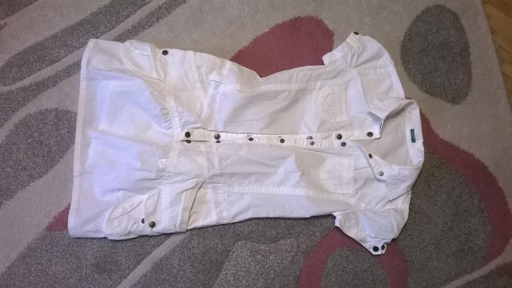 Rochie alba United Colors of Benetton noua, masura XS