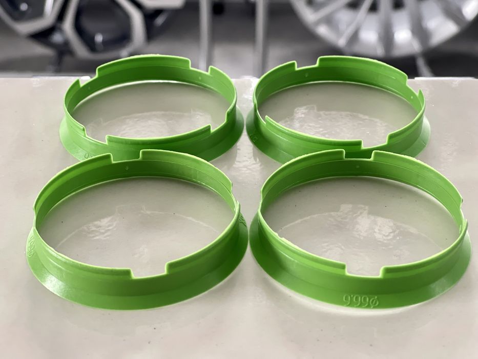 Set Inele Centrare Ghidaj Roti Jante 66.6 - 65.1 Audi Mercedes BMW PSA