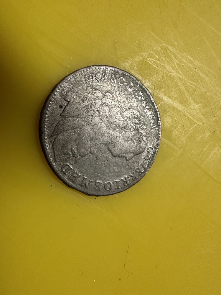 Moneda Argint Franc 17 creițari anul 1752