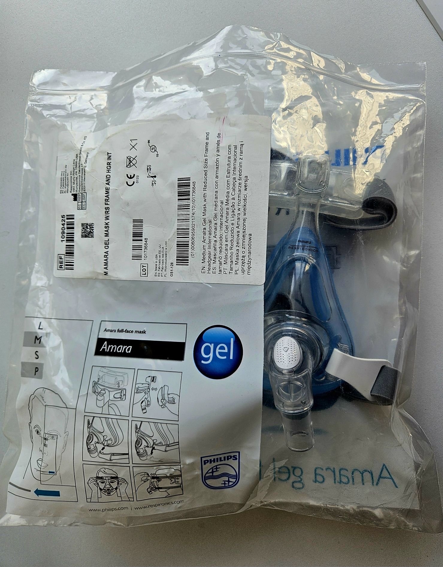Mască C-PAP Philips Respironics Amara gel full-face mask