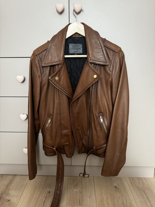 Jacheta din Piele Massimo Dutti