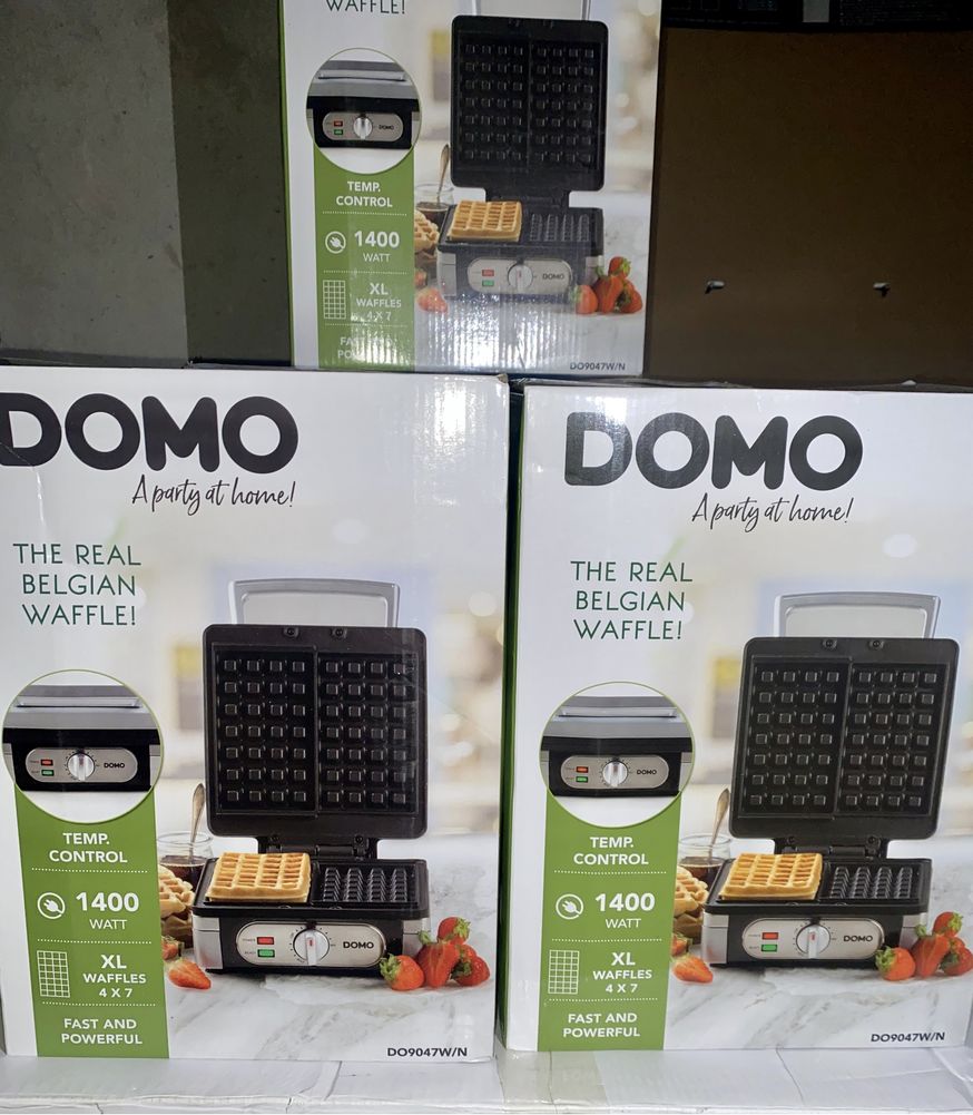 Нови!!! Гофретник DOMO, 1400W, за XL гофретки