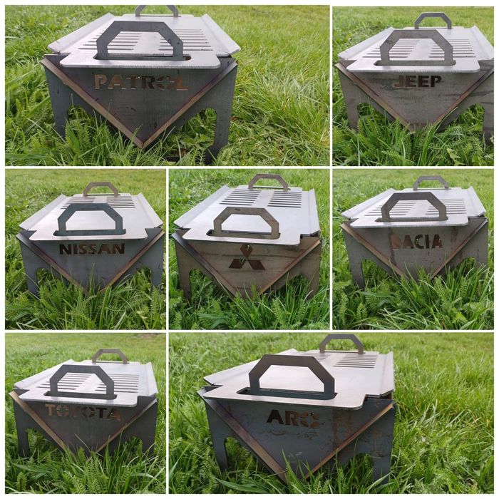 Gratar picnic, demontabil, personalizat
