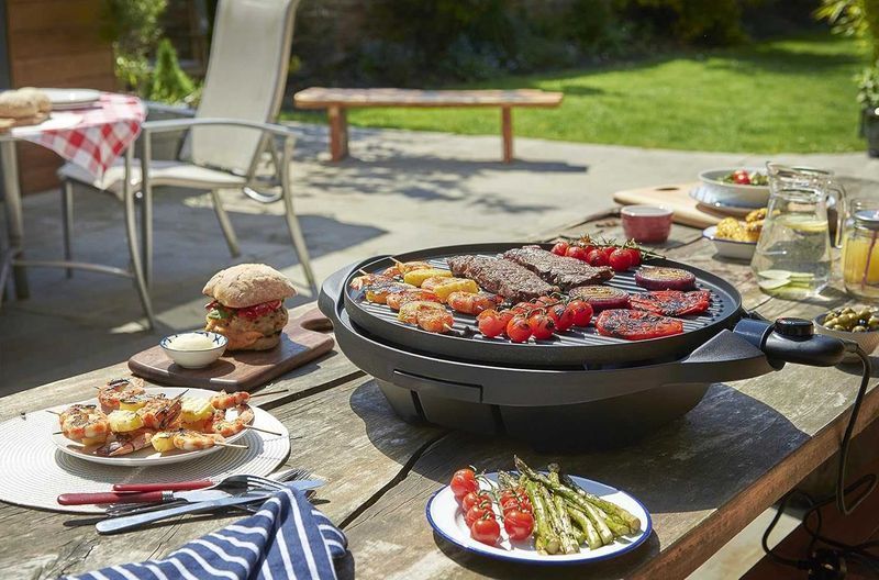 ПРОМО 2г Гаранция Нова Мощна Скара Барбекю Грил George Foreman 2400W