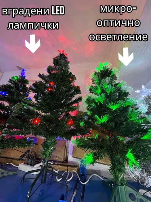 Светеща Елха Светещи Елхи LED лампи, микро-оптично осветление елхички