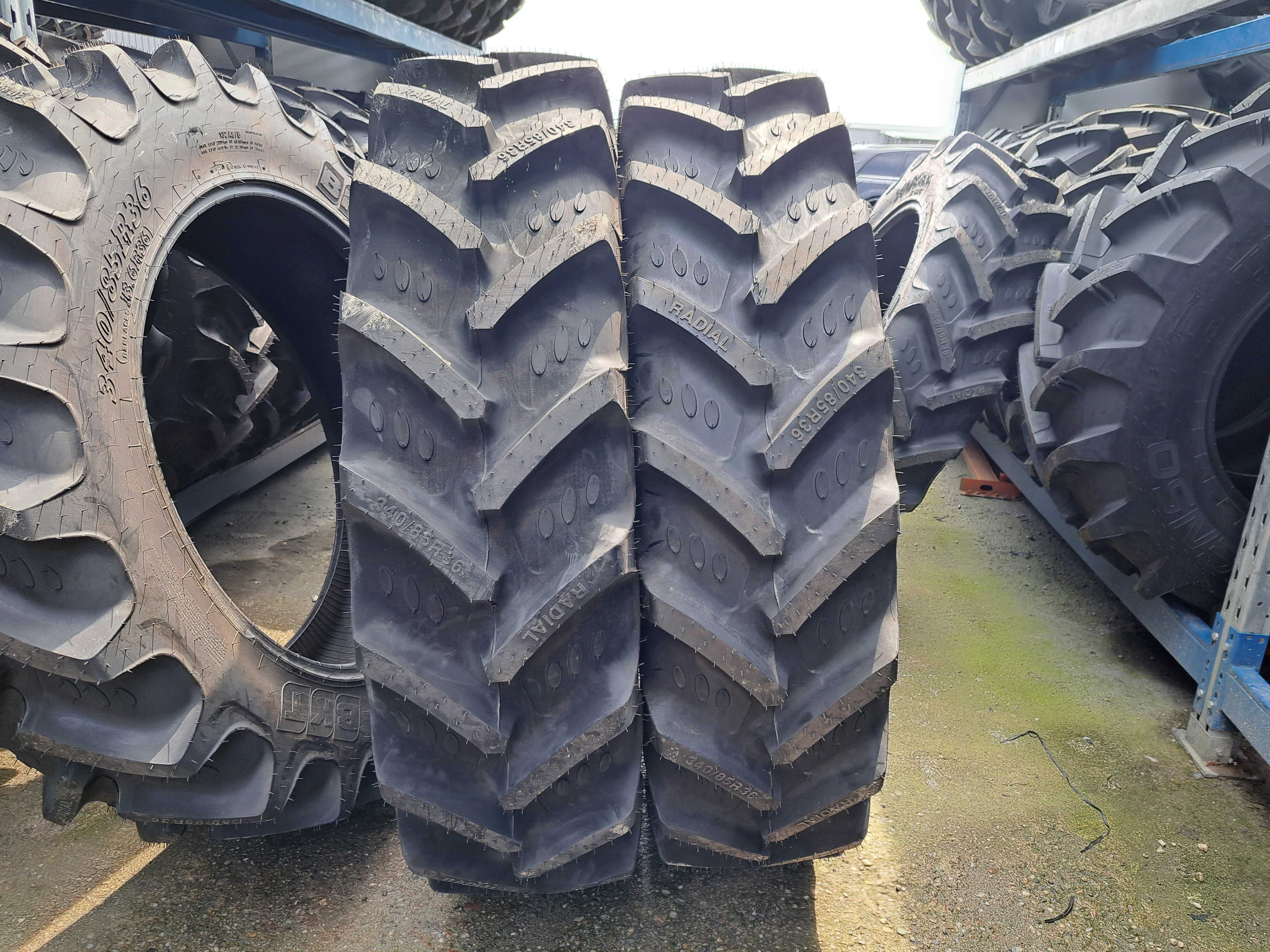 Anvelope noi radiale 340/85R36 BKT AGRIMAX cauciucuri TUBELESS 13.6R36