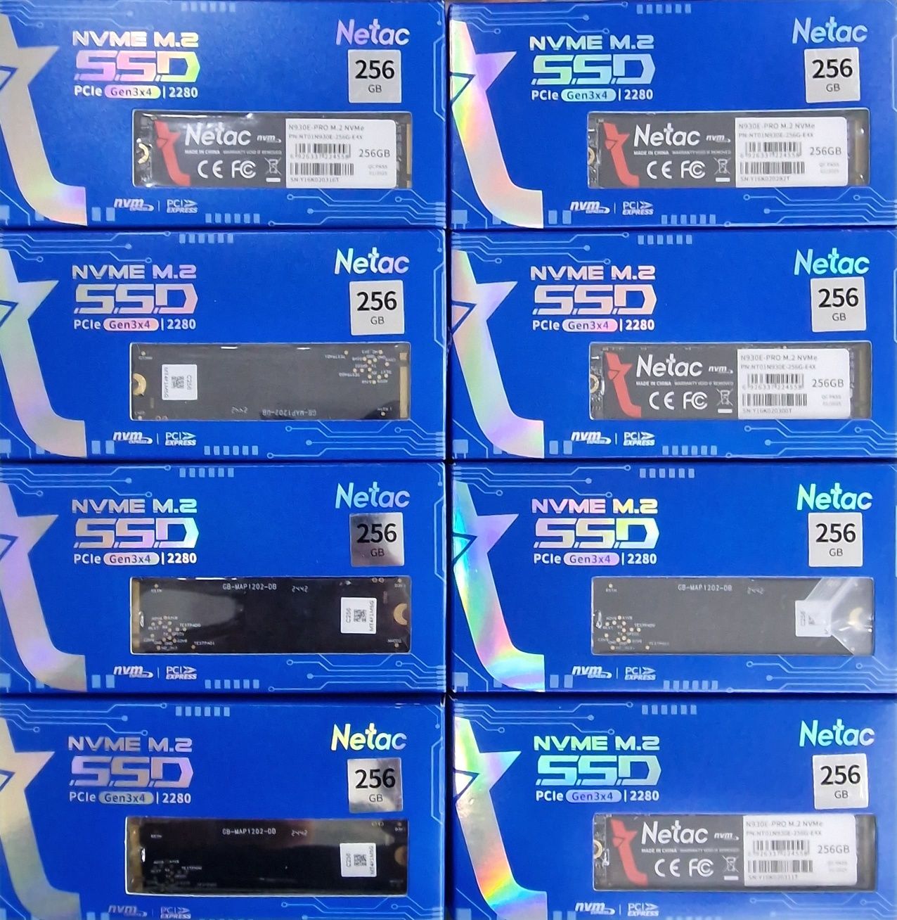 SSD накопители разного объёма памяти