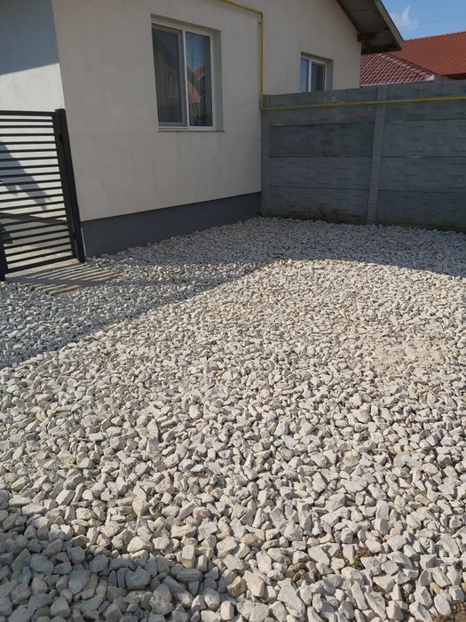 Piatră concasată cariera, nisip, mărgăritar, sort, pământ gradină