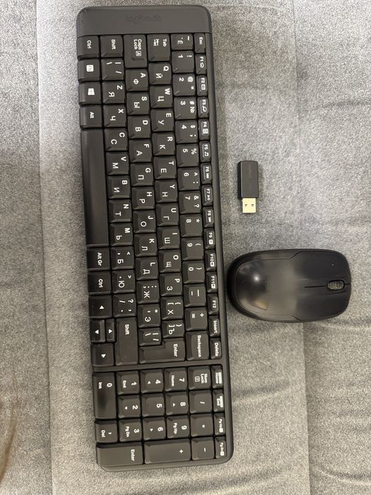 Продам клавиатуру + мышь logitech