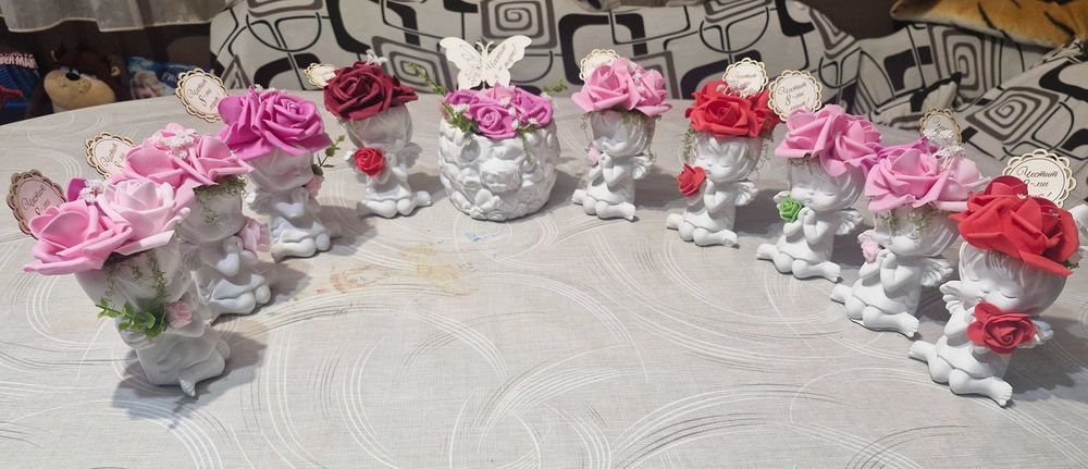 Сапунени цветя за предстоящ празник!